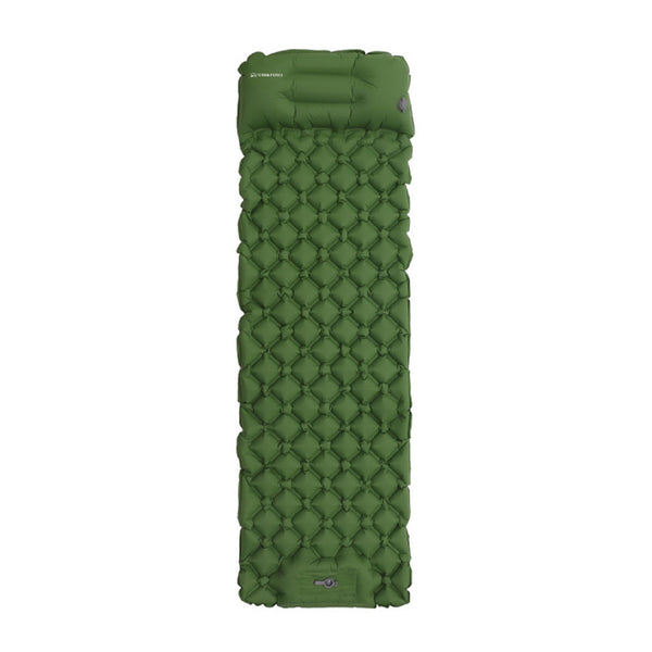 Mat Camping Con Inflador Integrado Verde